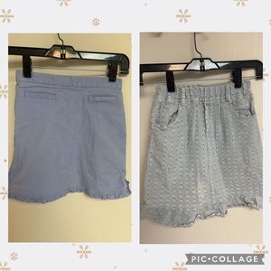 Bundles of two cute skirts for girls, size 7 by children’s place and take note